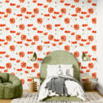 Ref. 9186A - Papier Peint Coquelicots