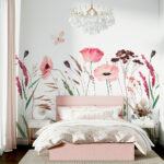 Ref. 9221E - Papier Peint Panoramique Fleurs Sauvages