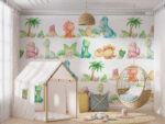 Ref. 9227 - Papier Peint Dinosaures Bébés